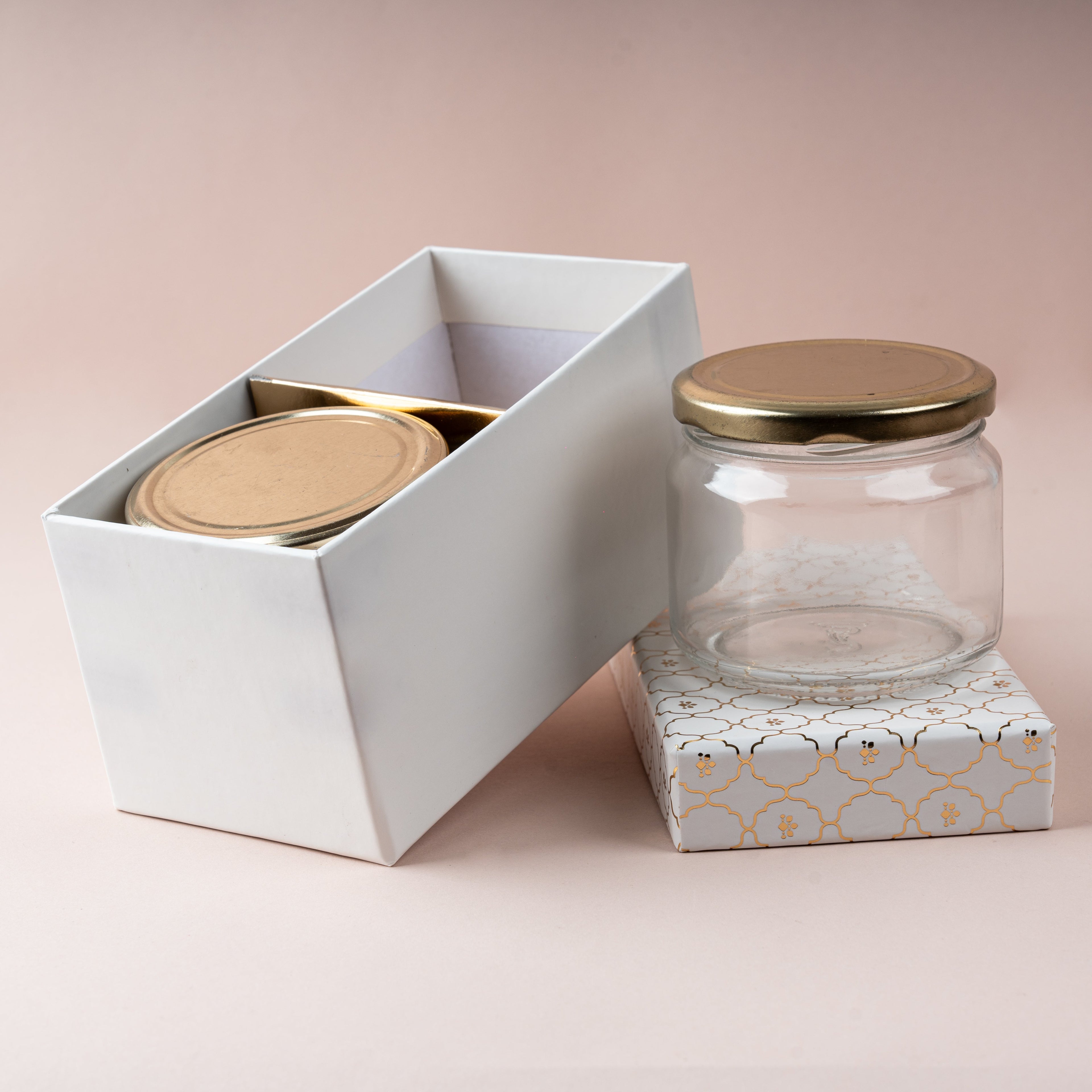 Moroccan Jar Box of 2 - Ivory