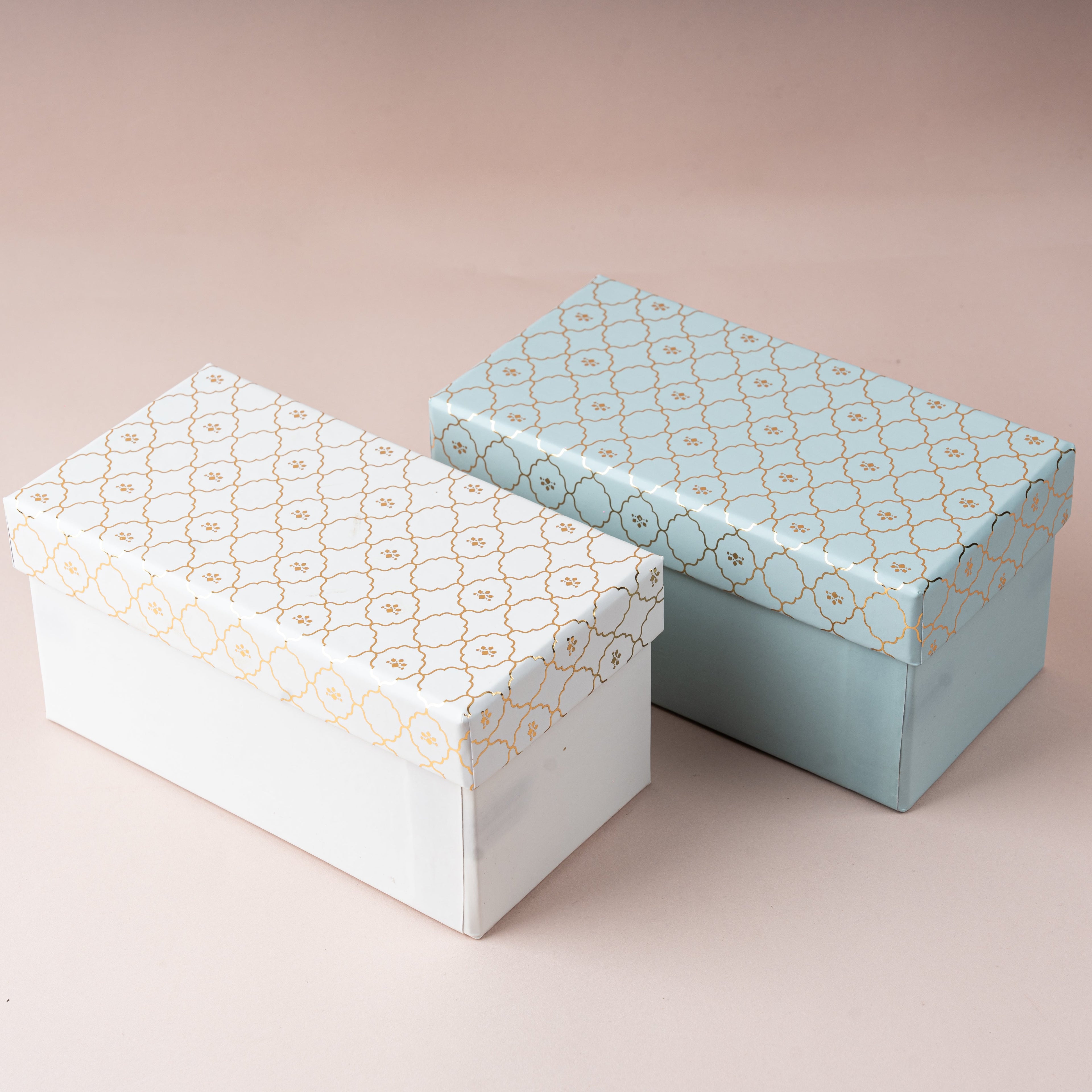 Moroccan Jar Box of 2 - Powder Blue
