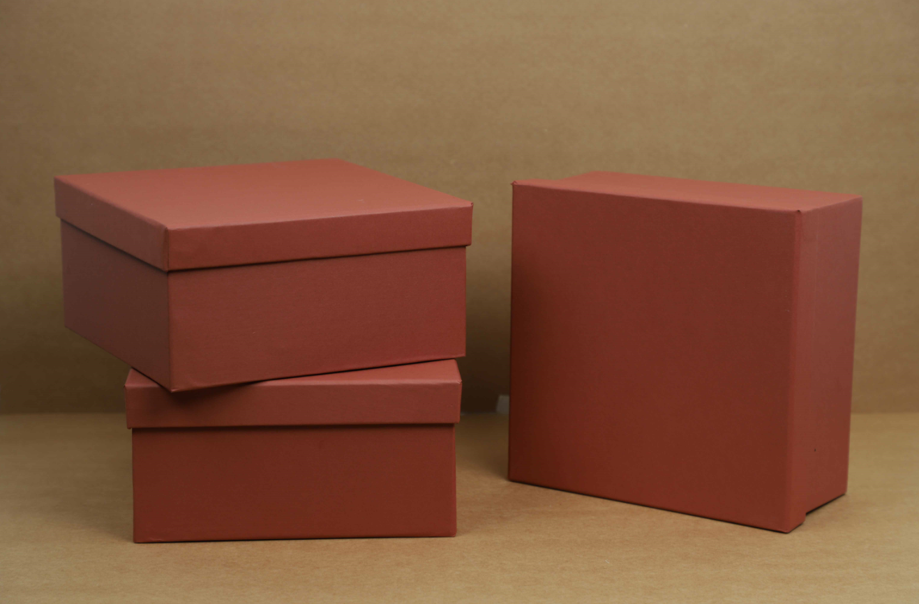 Rust Orange Rigid Gift Box