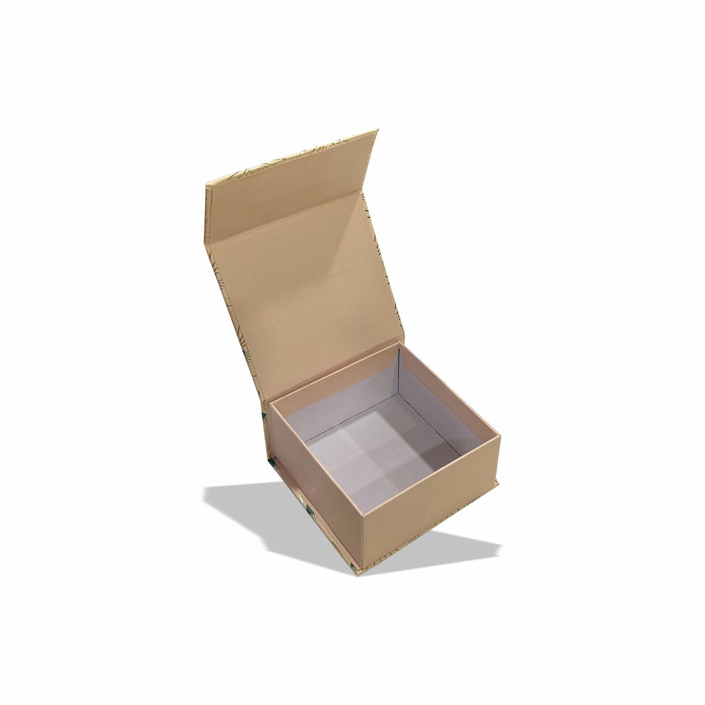 Golden Blush : Magnetic Pattern : Rigid Hamper Box (4x4x2 inch)
