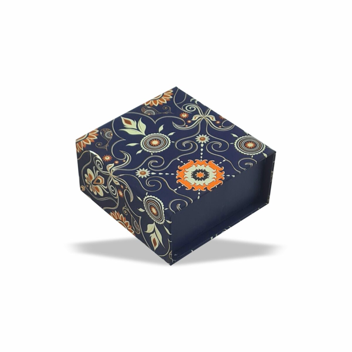 Blue Bling Magnetic Pattern : Rigid Hamper Box (4x4x2 inch)